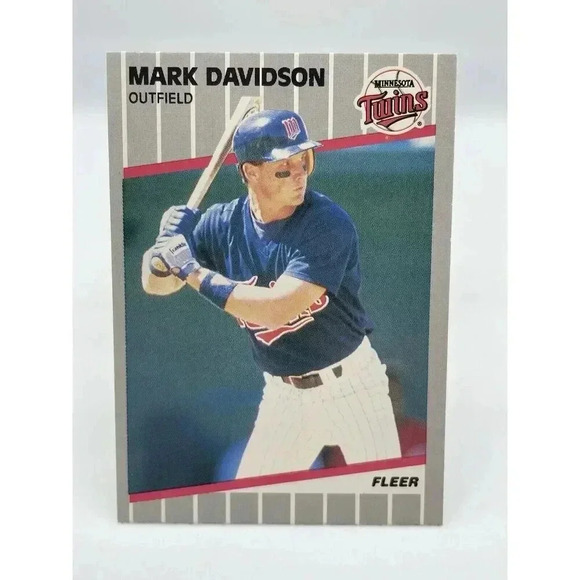 Mark Davidson #109 Minnesota‎ Twins 1989 Fleer MLB TCG Mint - Picture 1 of 2